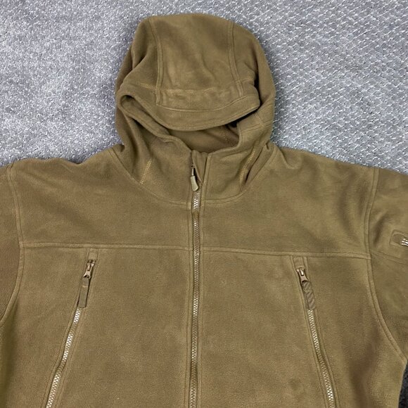 Condor Sierra Hooded Fleece Jacket Men's 3XL Coyote Brown Tan Tactical Utility - Picture 2 of 15